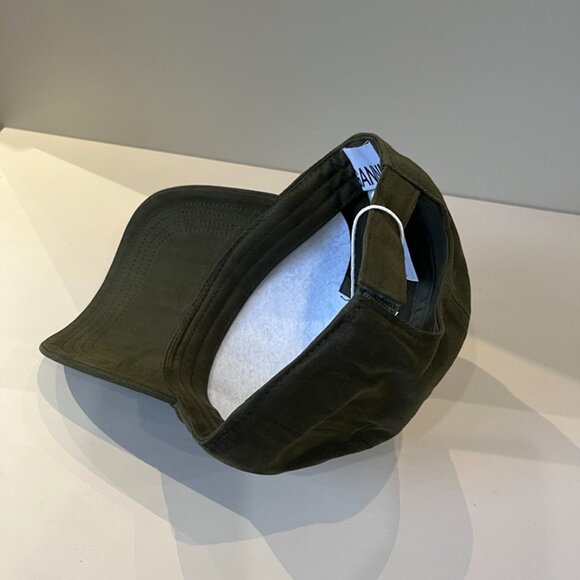 Ganni Dark Green Baseball Cap - Picture 5 of 8